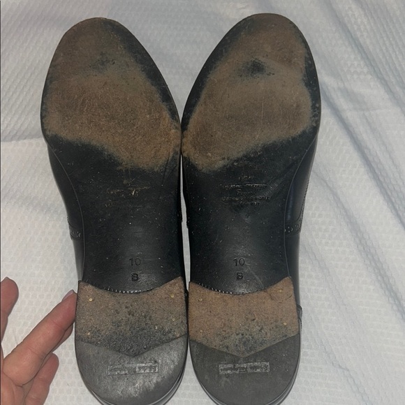 Salvatore Ferragamo Glossy Black Tassel Loafers Leather Upper 10 B - Picture 5 of 16